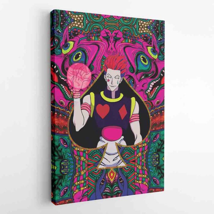 Trippy Mystic Faces Hisoka Hunter X Hunter Canvas Print Wall Art - Image 2