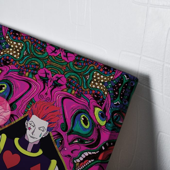 Trippy Mystic Faces Hisoka Hunter X Hunter Canvas Print Wall Art - Image 3