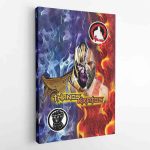 Trippy Thanos and Kratos Marvel Canvas Print Wall Art - Image 2