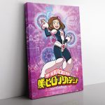 Trippy Ochaco Uraraka My Hero Academia Canvas Print Wall Art