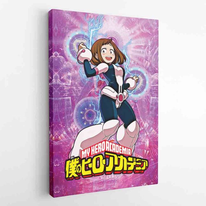 Trippy Ochaco Uraraka My Hero Academia Canvas Print Wall Art - Image 2