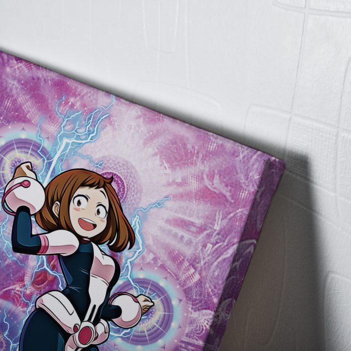 Trippy Ochaco Uraraka My Hero Academia Canvas Print Wall Art - Image 3