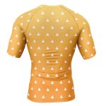 Zenitsu Agatsuma Demon Slayer Short Sleeve Rash Guard Compression Shirt - Image 2