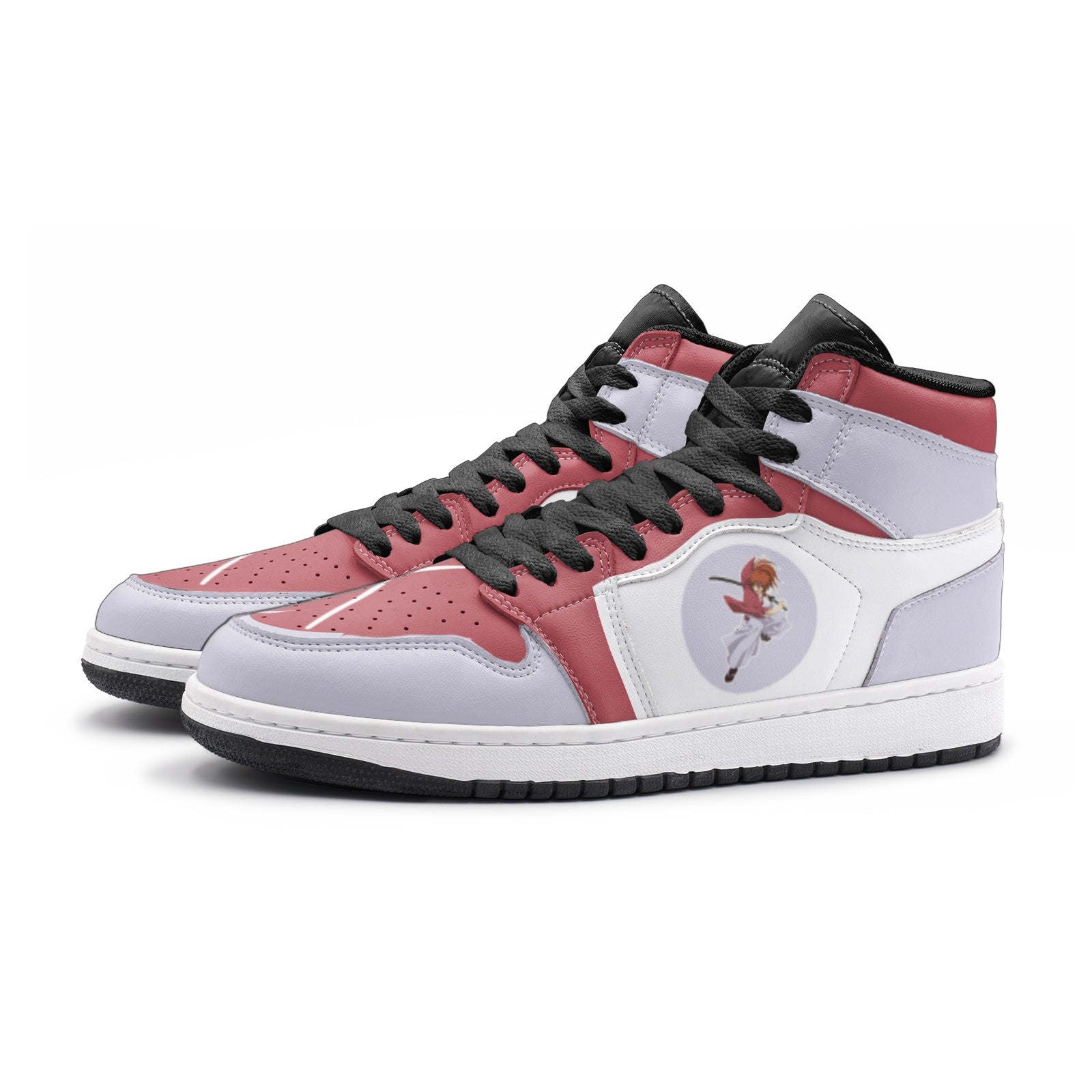 Himura Kenshin Rurouni Kenshin Mid 1 Basketball Shoes - AnimeBape