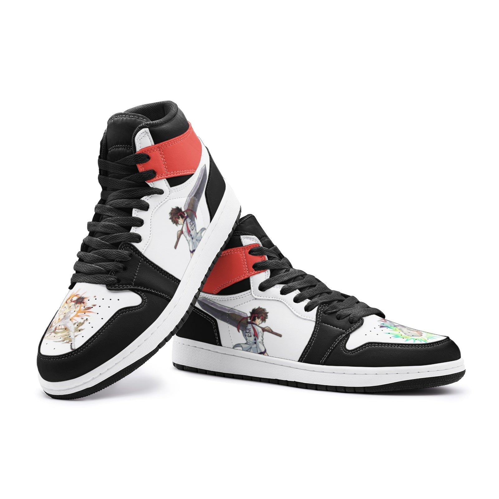 Sanosuke Sagara Rurouni Kenshin Mid 1 Basketball Shoes - AnimeBape