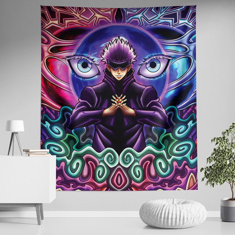 Castle in the Sky Starry Night Studio Ghibli Tapestry - AnimeBape