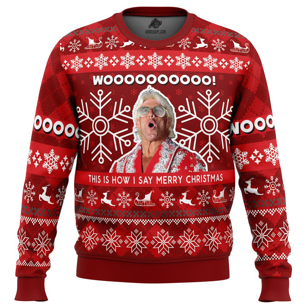 20251120-143130 Christmas Flair Pro Wrestling ugly christmas sweater — premium AnimeBape design