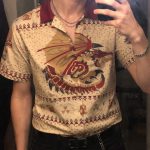Rathalos Monster Hunter Button Up Hawaiian Shirt - Image 2