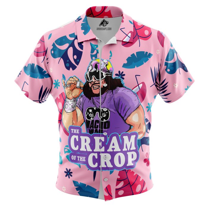 The Cream of the Crop Pro Wrestling Button Up Hawaiian Shirt version 2