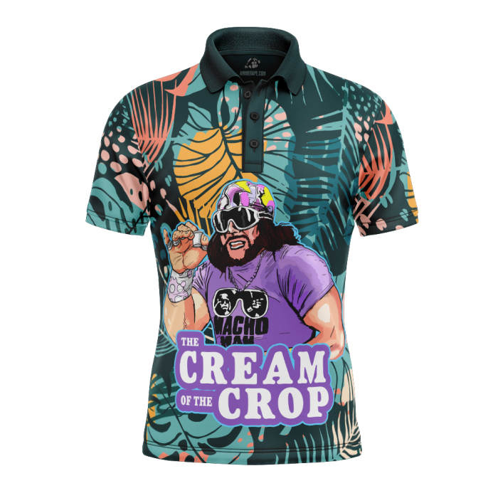 The Cream of the Crop Pro Wrestling Tropical Polo Shirt