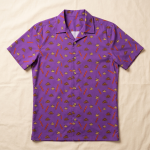 Cream of the Crop Hawaiian Shirt v2 purple Macho Man tribute flat lay - AnimeBape