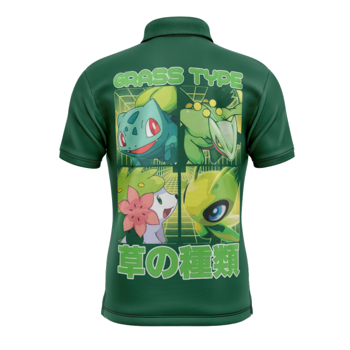 Grass Type Pokemon back