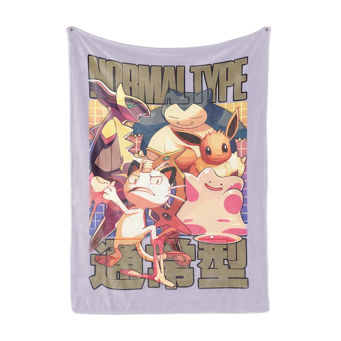 Normal Type Pokemon Blanket - AnimeBape