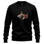 Aki Hayakawa and Fox Devil Chainsaw Man Embroidered Sweatshirt 1