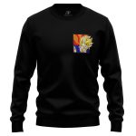 Gohan Super Saiyan SSJ V2 DragonBall Z Embroidered Sweatshirt 1