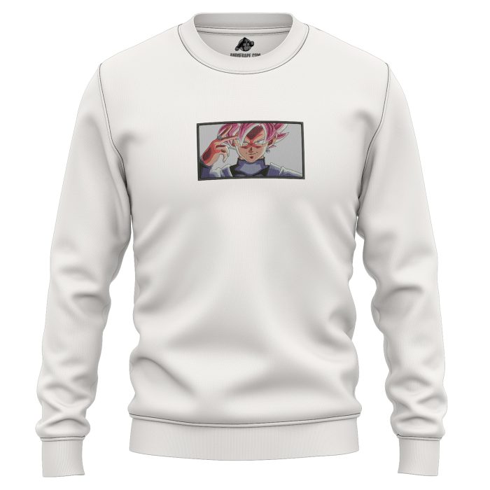 Goku Super Saiyan Black Rose Dragon Ball Embroidered Sweatshirt 2