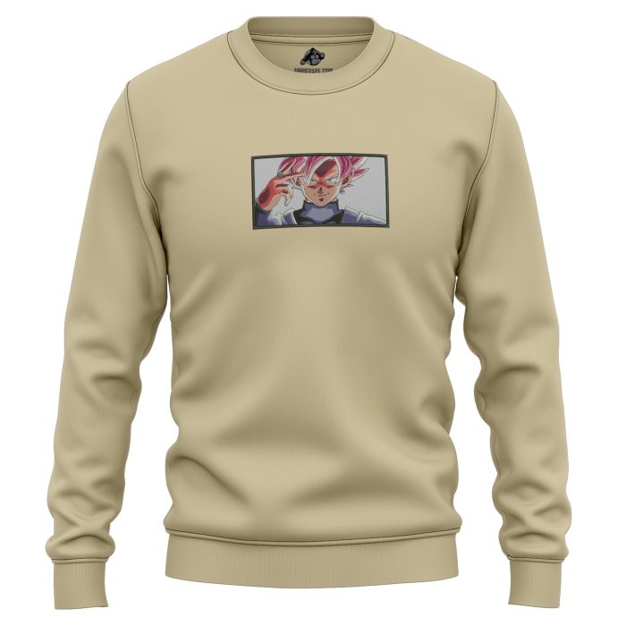 Goku Super Saiyan Black Rose Dragon Ball Embroidered Sweatshirt 3