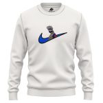 Kakashi Hatake Check Style Naruto Shippuden Embroidered Sweatshirt 2