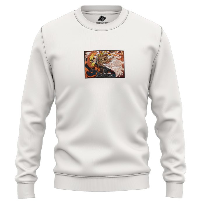 Kyojuro Rengoku The Flame Hashira Demon Slayer Embroidered Sweatshirt 2