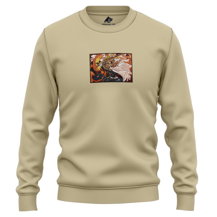 Kyojuro Rengoku The Flame Hashira Demon Slayer Embroidered Sweatshirt 3