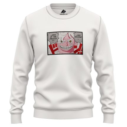 Luffy Gear 5 King of The Pirates One Piece Embroidered Sweatshirt 2
