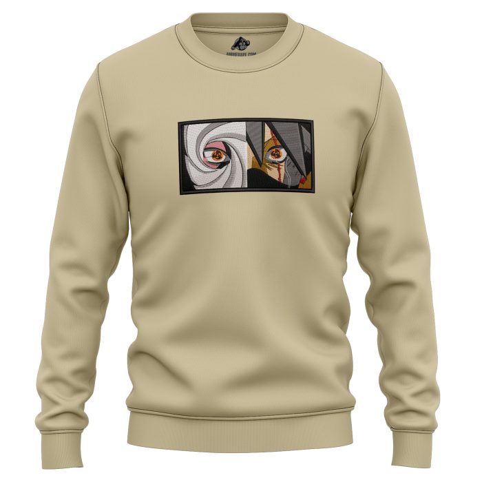 Obito and Kakashi Sharingan Naruto Shippuden Embroidered Sweatshirt 3
