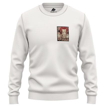 Red Hair Pirates Shanks One Piece Embroidered Sweatshirt 2