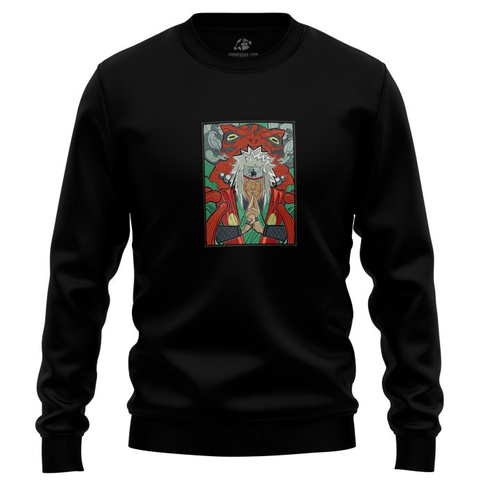 Sage Jiraiya Summon Gama Toad Naruto Shippuden Embroidered Sweatshirt 1