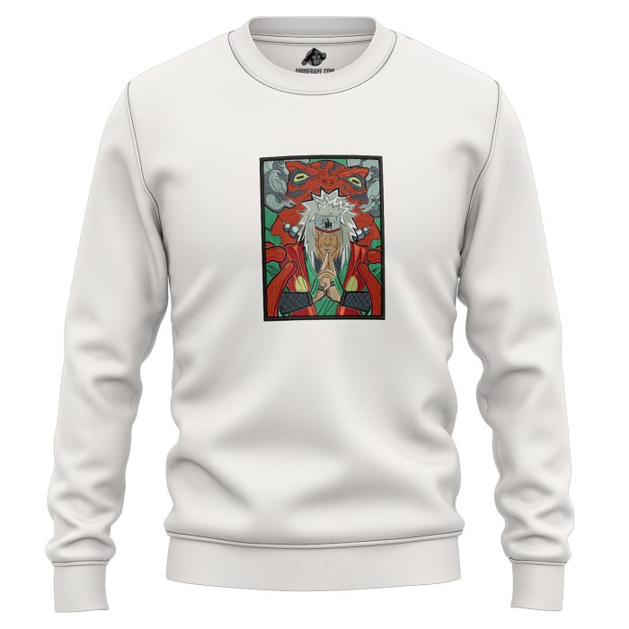 Sage Jiraiya Summon Gama Toad Naruto Shippuden Embroidered Sweatshirt 2