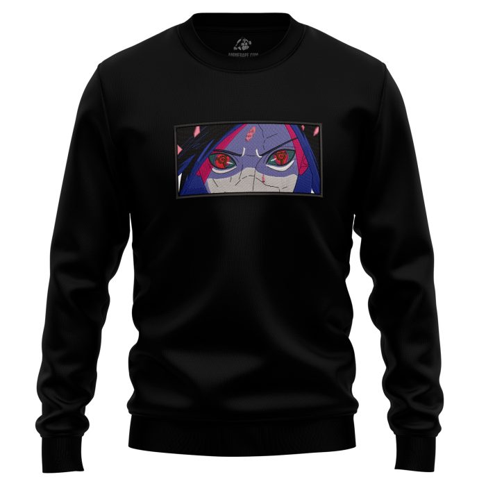 Uchiha Madara Sharingan Naruto Shippuden Embroidered Sweatshirt 1