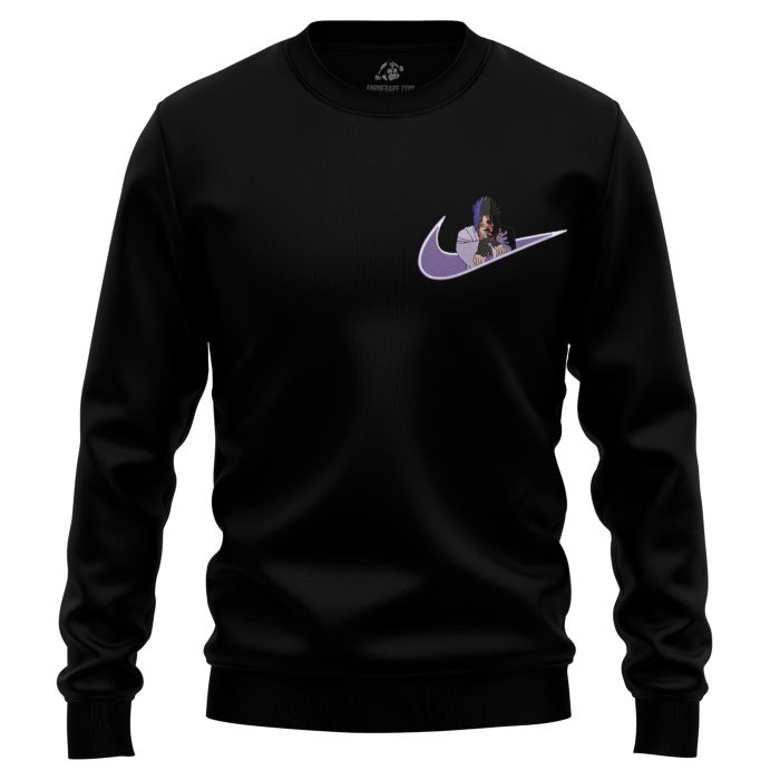 Uchiha Sasuke Cursed Seal of Heaven Naruto Shippuden Embroidered Sweatshirt 1