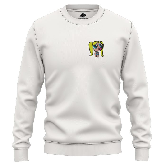 Bubbles The Powerpuff Girls Embroidered Sweatshirt 2