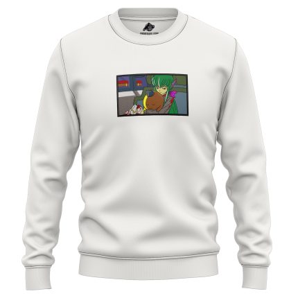 C.C. and Cheese kun Code Geass Embroidered Sweatshirt 2