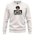 Captain Levi With Bandages Attack On Titan Embroidered Sweatshirt 2