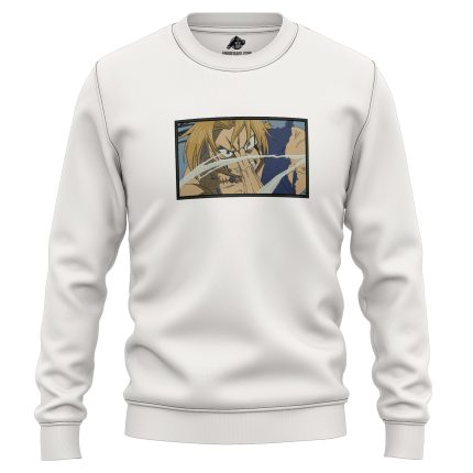 Edward Elric Fighting Full Metal Alchemist Embroidered Sweatshirt 2