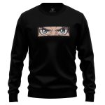 Eren Yeager Eyes Rectangle Attack On Titan Embroidered Sweatshirt 1