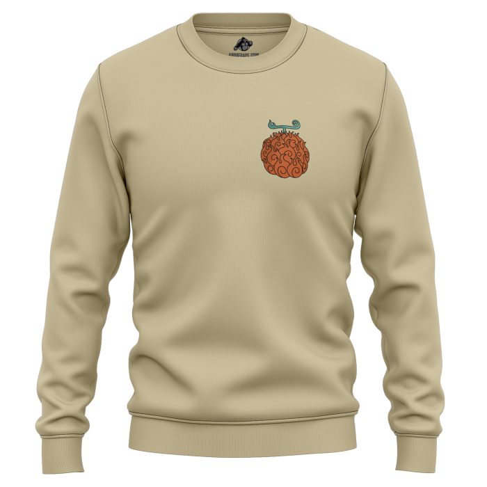Flame Flame Devil Fruit One Piece Embroidered Sweatshirt 3