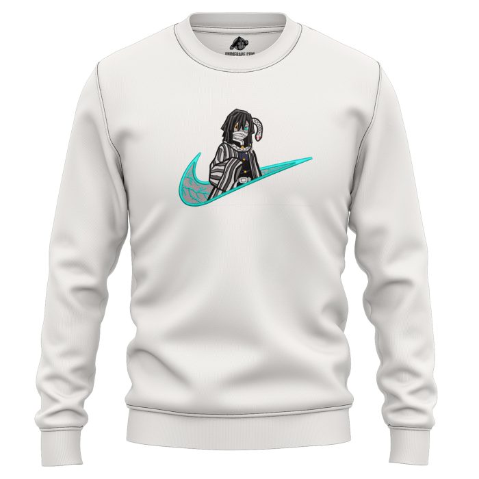 Obanai Iguro Serpent Hashira Demon Slayer Embroidered Sweatshirt 2