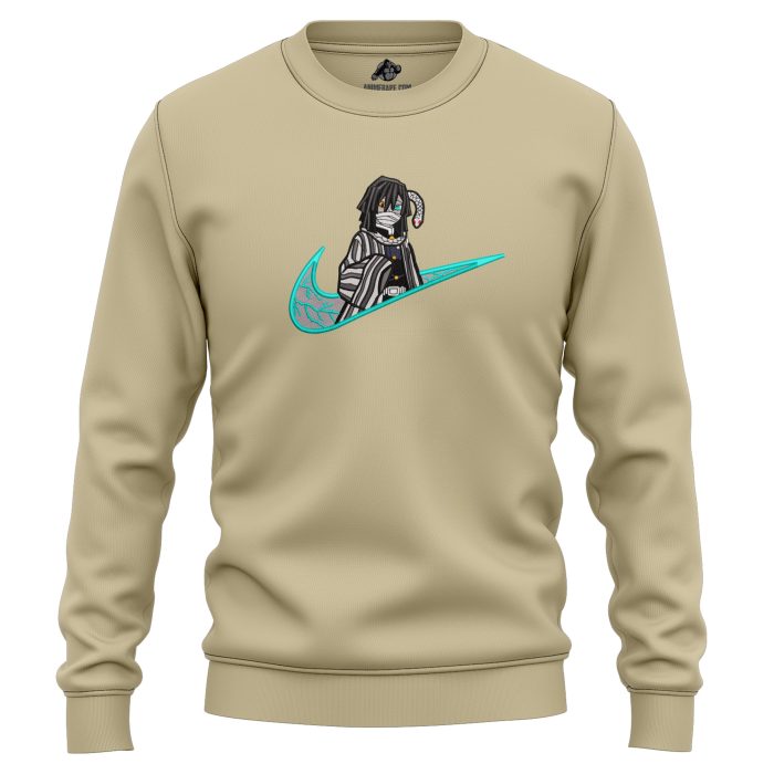 Obanai Iguro Serpent Hashira Demon Slayer Embroidered Sweatshirt 3