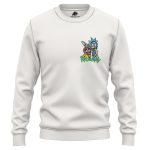 Open Your Eyes Morty Meme Logo Style Rick and Morty Embroidered Sweatshirt 2