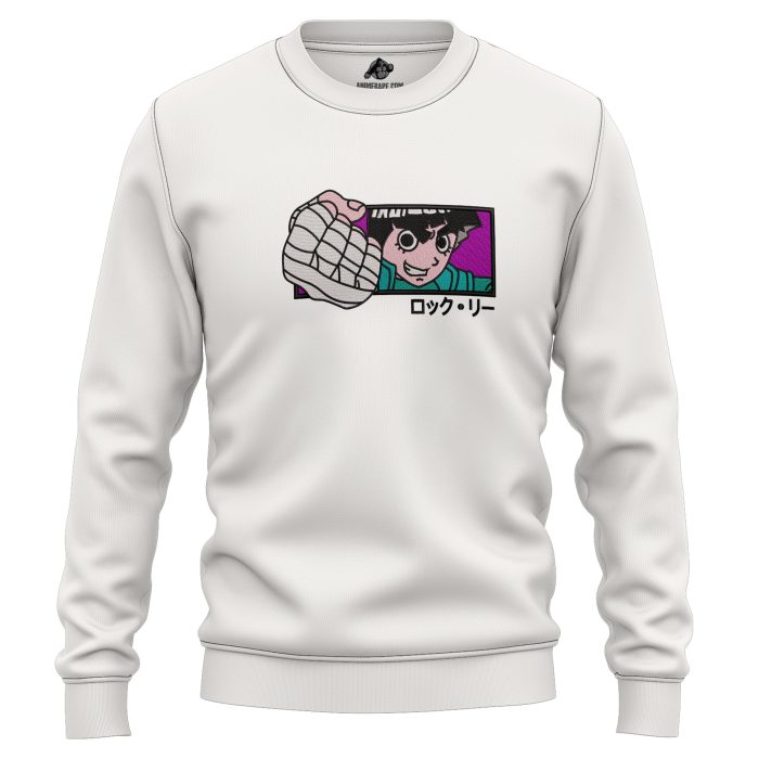 Rock Lee Green Beast Naruto Shippuden Embroidered Sweatshirt 2