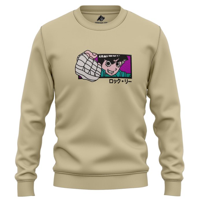 Rock Lee Green Beast Naruto Shippuden Embroidered Sweatshirt 3