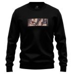 Sasuke Rinnegan and Sharingan Naruto Shippuden Embroidered Sweatshirt 1
