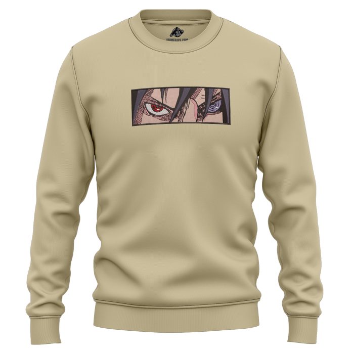 Sasuke Rinnegan and Sharingan Naruto Shippuden Embroidered Sweatshirt 3