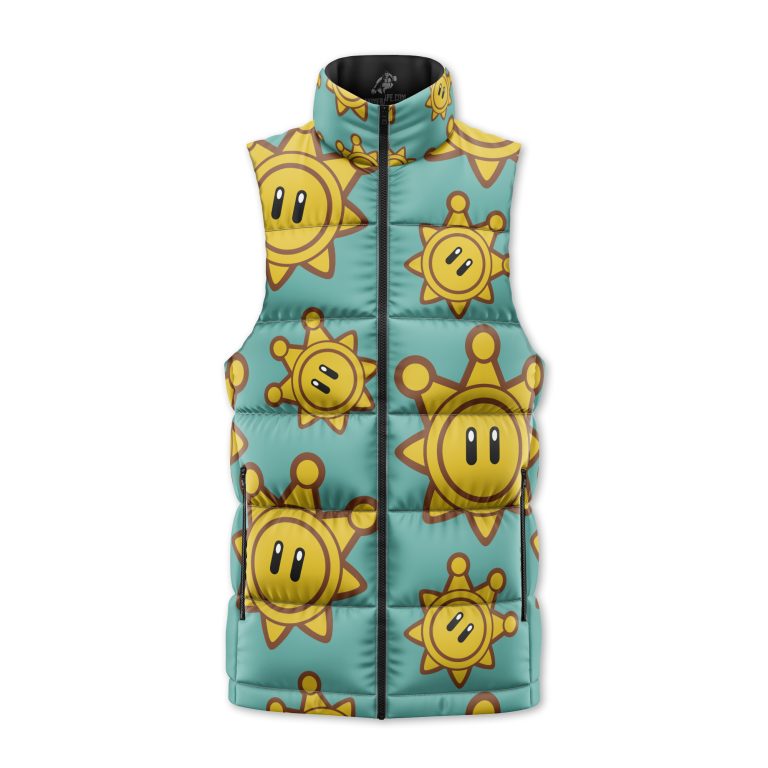 Shine Sprite Super Mario Sunshine Sleeveless Down Jacket - AnimeBape