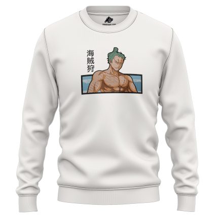Zoro Roronoa Scar Eye One Piece Embroidered Sweatshirt 2