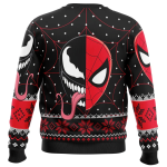 Christmas Spider man Venom Marvel Comics Ugly Christmas Sweater back