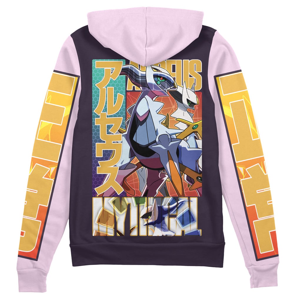 Arceus Pokemon Streetwear Zip Hoodie Jacket