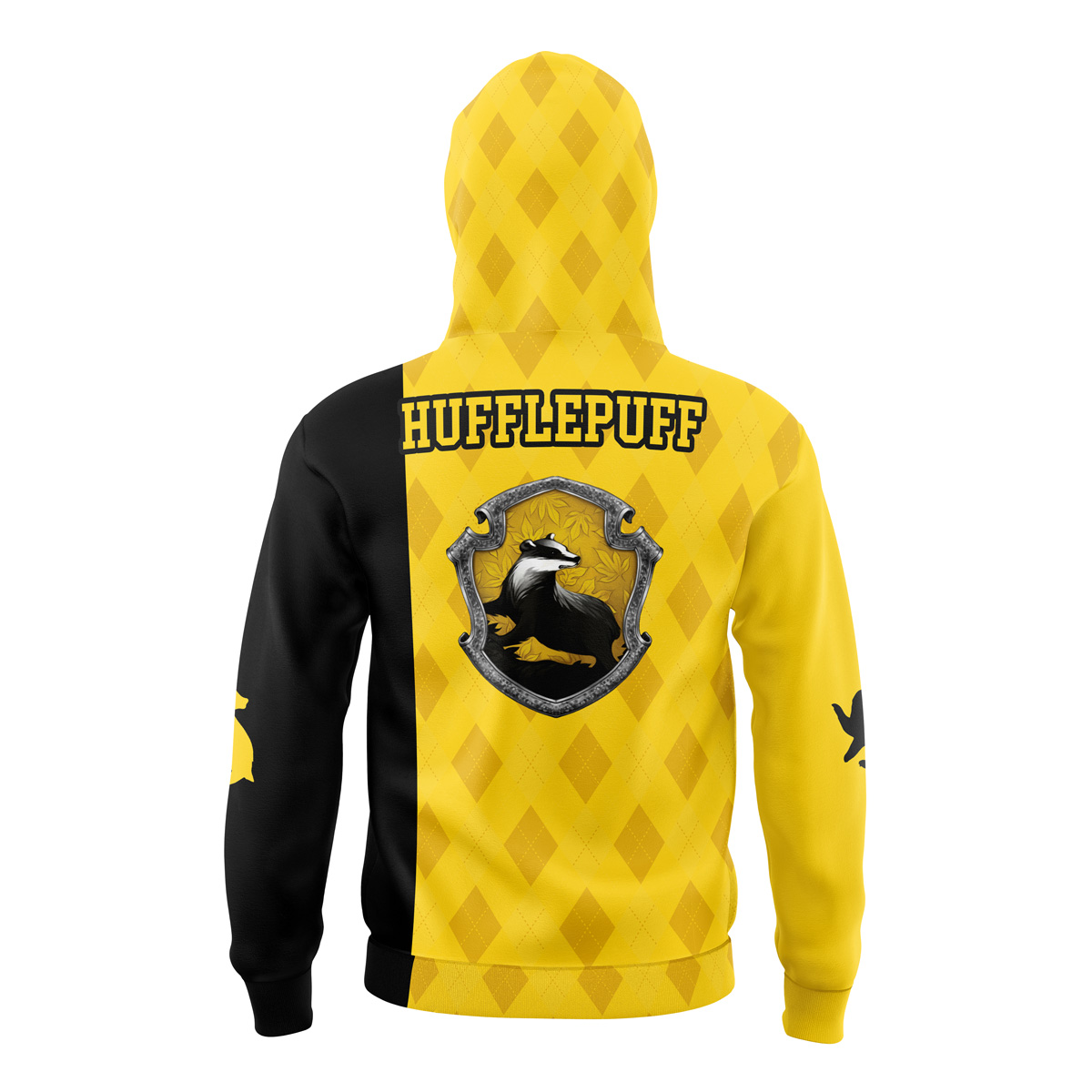 thumbnail image 2 of BNIP Genuine Oodie Harry Potter Hufflepuff Adult Yellow Wearable Blanket - Plus Size 2 of 5