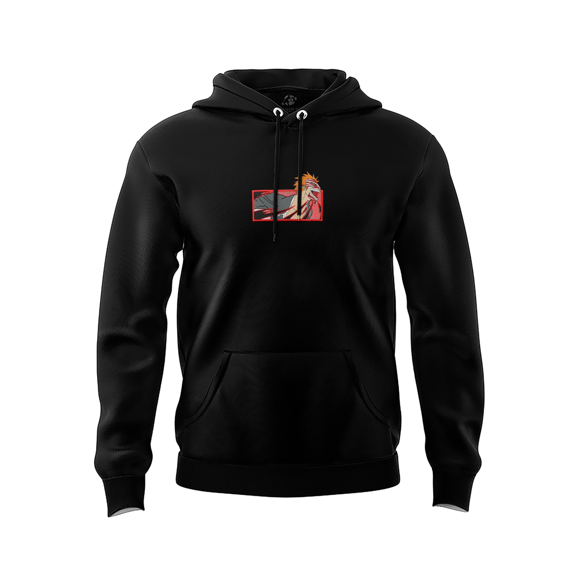Hollowfied Ichigo Bleach Embroidered Hoodie